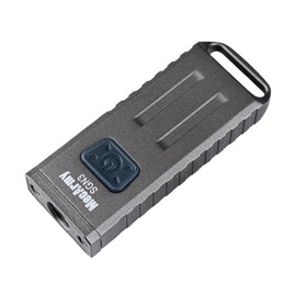 MecArmy SGN3 Mini Portable USB Rechargeable Multifunctional Keychain Flashlight|UV+RED+White Lights for selectable|CREE LED with 160 Lumens|Micro USB recharge designed for Everyday Carry (Gray)