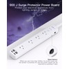 One Beat Power Board Surge Protected, 4 Widely Outlets with