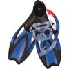 Blue Swim Fins, Snorkel and Goggle Pool Set - Medium