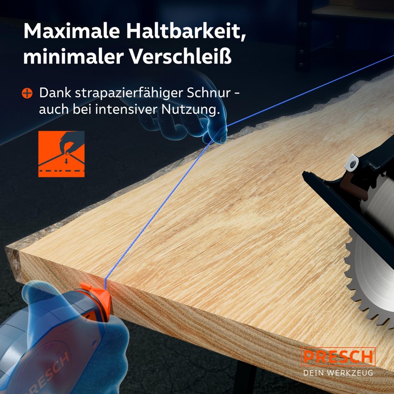 PRESCH Chalk Line 30 m – Fast Return Thanks to