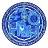Feng Shui 5 PCS Blue Elephant & Rhino Sticker Peace