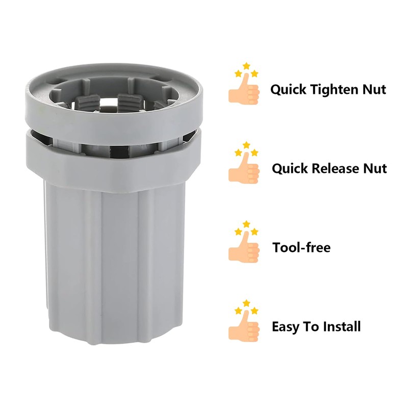 Tap Mounting Nut, Pack of 2 ABS Plastic Tap Lock