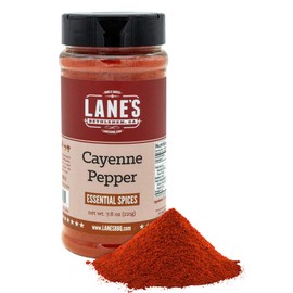 Lane's Cayenne Pepper Powder, All-Natural Cayenne Red Peppers Powder, Goes Well With Meat & Veggies Cayenne Hot Pepper Powder, Made in USA, 7.8 Oz