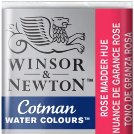 W&N : Cotman Watercolour Paint : Half Pan : Rose Madder