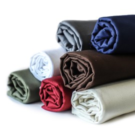 Simple&Opulence 100% Cotton Canvas Natural Fabric by The Yard- 59 Inches Wide, Duck Fabric Versatile Durable for Crafts, Upholstery, Sewing, Home Decor (Red,2 Yard)