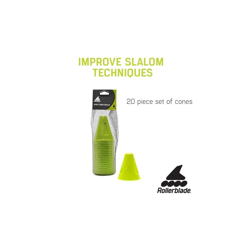 Rollerblade Sport Cones 20 Pack, Slalom and Freeskate