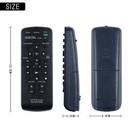 New RM-AMU009 RMAMU009 Remote Control Replacement fit for Sony Mini Hi-Fi Component Audio Stereo System CMT-FX300i CMT-FX350i CMT-HX35R CMT-HX50BTR CMT-BX20i CMT-BX50BTi CMT-CX4iP CMT-CX5BiP CMT-CX5iP