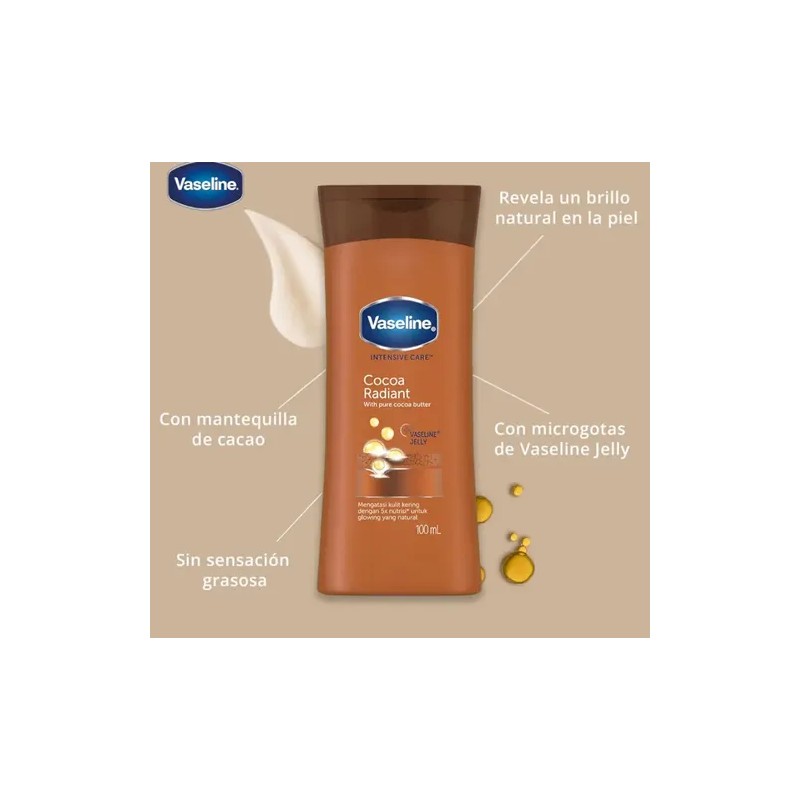 Vaseline Crema De Bolsillo Para Cuerpo Cocoa 100ml