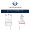 DOCKERS Men's Two-in-one Reversible Rotative Buckle Everyday Casual Dress Belt