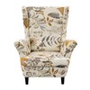 NILUOH Wing Chair Slipcovers 2 Pieces Stretch Spandex Wingback Chair