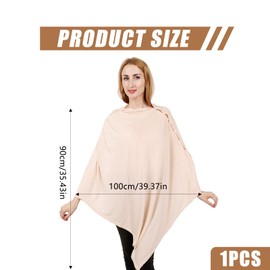 Versatile Nursing Cover for Breastfeeding and Baby Care – Multi-Use Infant Car Seat Canopy, Stroller Cover and High Chair Shade