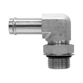 GATES 4601-20-20   HYDRAULIC FITTING   1 1/4" BEADED HOSE X 1 1/4" MALE BOSS SWIVEL 90