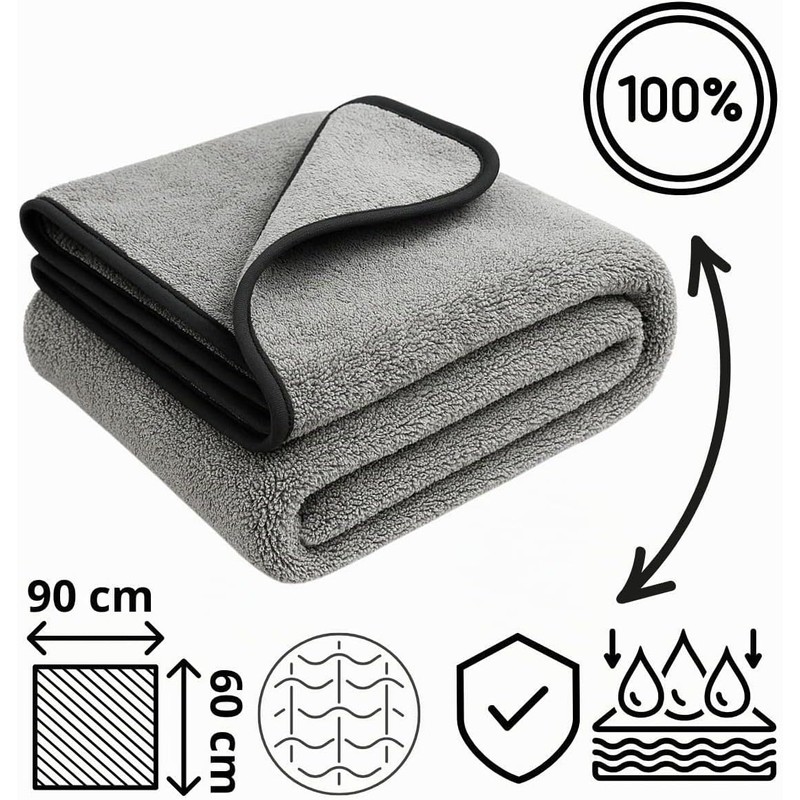 Toalla Secado de Microfibra Grande 90 X 60 cm Extra