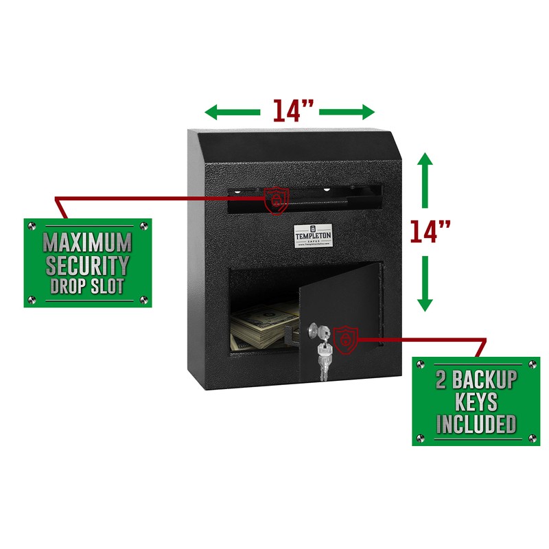 Templeton Safes Wall Mounted Depository Mailbox Drop Safe and Suggestion