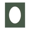 CountryArtHouse Hunter Green Acid Free 10x14 Oval Picture Frame Mat