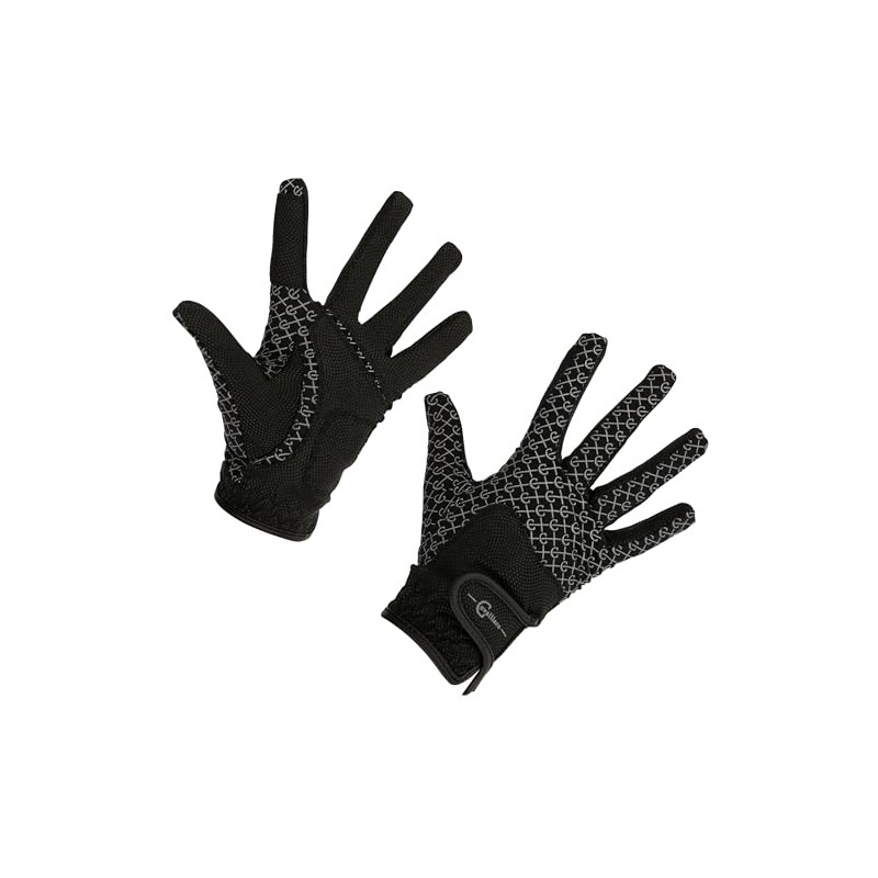 Covalliero Riding Gloves Reflective Black, L