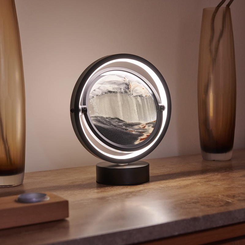 Auraglow LED Sandscape Table Touch Lamp - 3D Moving Sand