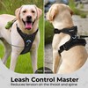 Funfox Dog Harness Large Dog, 2 Clips No Pull Vest