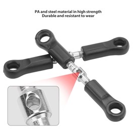 RiToEasysports 2Pcs RC Steering Pull Rod,Steel RC Steering Camber Link Steering Shaft Tie Rod for SCY 16101 16102 16103 16201 PRO 1/16 RC Car