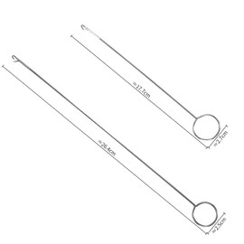 Ruiwaer 6PCS Stainless Steel Sewing Loop Turner Hook Sewing Loop Turner Hook with Latch Stainless Steel Loop Turner Handmade Sewing Tools DIY Knitting Accessories for Fabric Tube Straps Belts Strips