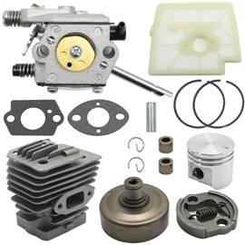 Anxingo 4119 120 0602 Cylinder Piston Kit (38mm), Replacement for Stihl FS160 FS220 FS280 FS220K FS280K FS290 HTA 65 HTA 85, Replaces 4119 160 290 4119 160 2001