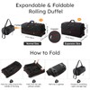 Romatime 32" Soft-Sided Foldable Wheeled Duffle Bag, 110L Expandable 140L