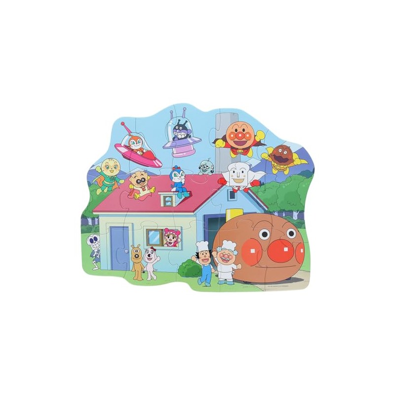 Sunstar Stationery Anpanman 5280009E First Jigsaw Puzzle Step 3 Orange