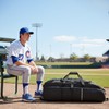 Catchers Gear Bag with Wheels for 4 Bats, Rolling Baseball
