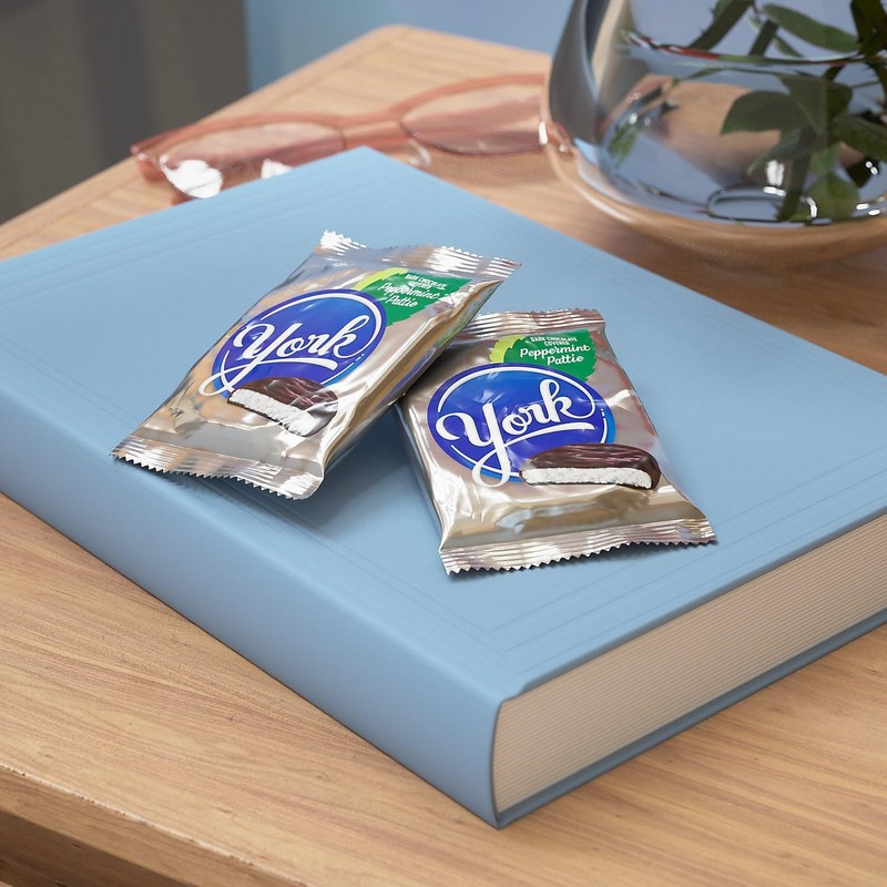 York Peppermint Patties Peppermint Dark Chocolate Candy Bar, 1.4 oz.,
