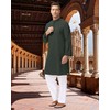 LVCBL Kurta For Men Kaftan Thobe Long Sleeve Casual Linen