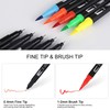 hho-100B 100 Colours Pen Set, Felt Tip Pens, Double-Sided Colouring