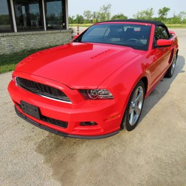 Spec-D Tuning Matte Black Front Bumper Lip Compatible with 2013-2014 Ford Mustang V6/GT/Boss 302