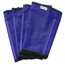 Caremaster Fine Mesh Fly Boots Loose Fitting & Non-Slip Design No More Horsefly Nuisance Greatly Reduce Stomping Breathable with Natural Air Flow (Set of 4)-Deep Navy