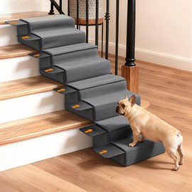ROYALAY 4 Pack Dog Ramp for Stairs, Interlocking Dog Stairs for Small Dogs