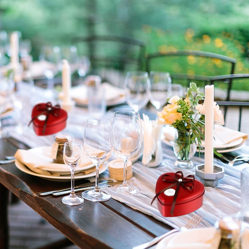 Metal Heart Tin: Heart Shaped Boxes, Candy Boxes With Bow
