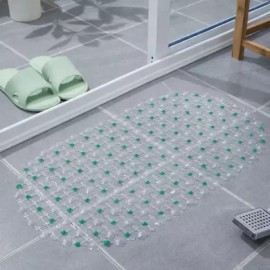 욕실매트 투명 발매트 물빠짐 [그린] Transparent Bath Mat Water Drainage [Green]