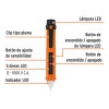 Probador Voltaje Sin Contacto Doble Rango Truper 102882