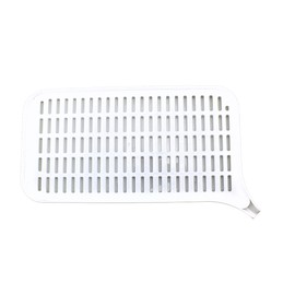 Dependable Industries inc. Essentials Multi-Purpose Kitchen Draining Sink Tray with Draining Spout - BPA-Free Plastic Small Dish Drying Rack and Drainboard Spoon Rack That Directs Water into Sink