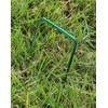 QWORK® Pack of 50 Ground Anchors, Half Green, 150 mm