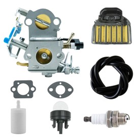 Dakule 455 Rancher Carburetor for Husqvarna 455 Rancher 455E 460 461 Chainsaw, Replaces WTA-29 WTEA-1 544883001, Includes 537255701 Air Filter,Spark Plug,Fuel Line – All-in-One Kit