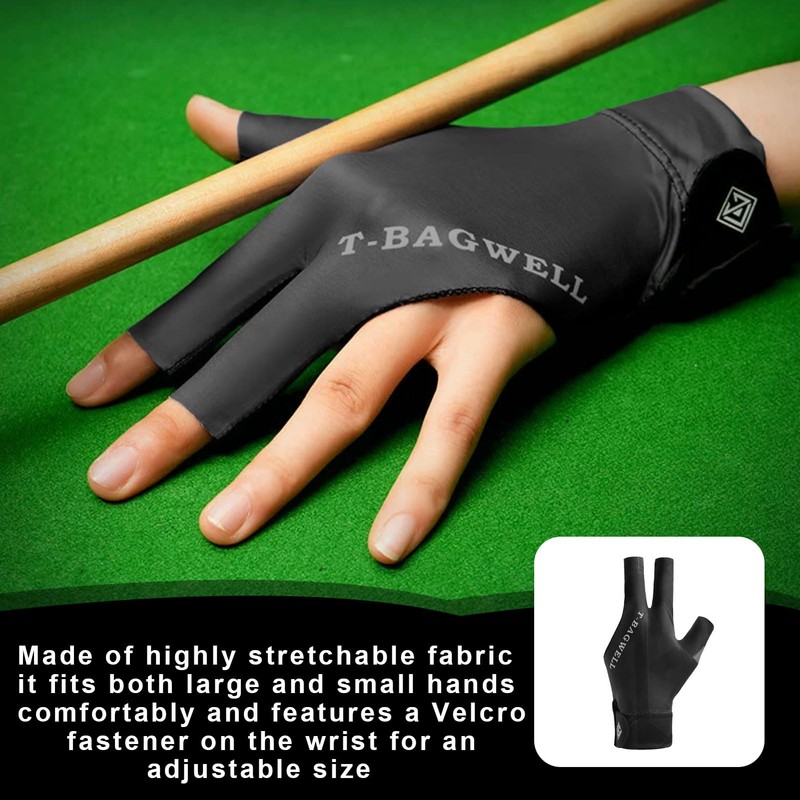 AONAYO Single Pack Billiard Gloves, Billiard Glove Left, Snooker Gloves,
