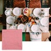 Luckious Red & White Gingham Check Fabric - 100cm X