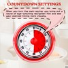 Rileyfine WG011 Kitchen Machinery Timer, Countdown Alarm Clock, Retro Round,