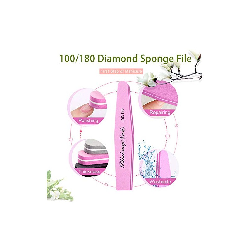 Nail Buffer Block for Nail Art Care, Bloque de uñas