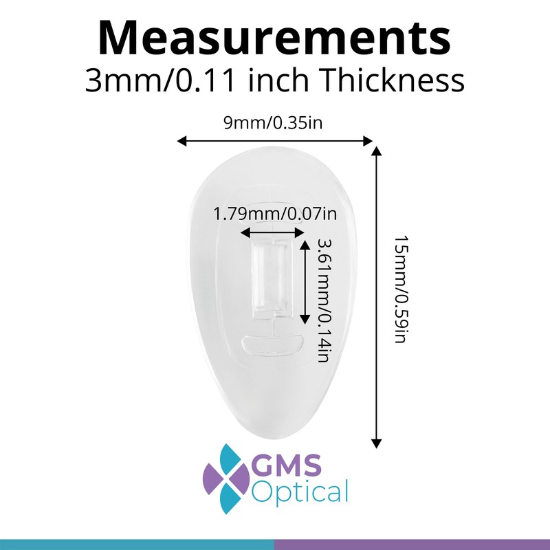 GMS Optical 15mm Med Length / 6mm Normal Width- Push-in