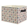 uinwk Grandmillennial Pink Rose Floral Storage Bins, Preppy Coquette Pink
