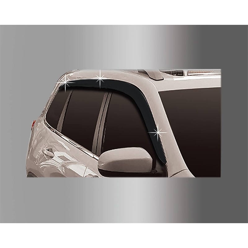 AUTOCLOVER Tape-On Rain Guards Window Visors 6 Pcs Set for