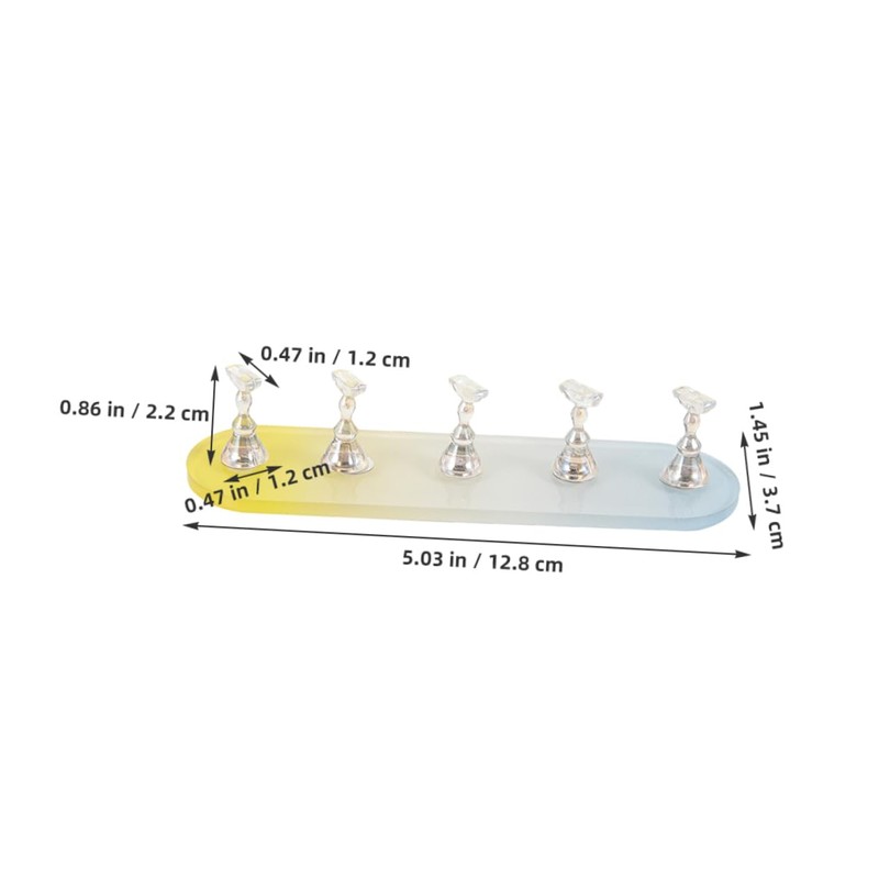 TOVINANNA 2 Sets Magnetic Nail Tip Display Holder Acrylic Nail