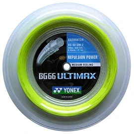 YONEX BG66 Ultimax Badminton String - 200m Reel, Color- Yellow