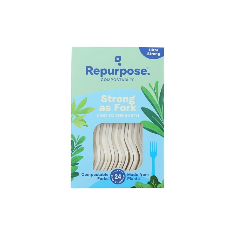 Repurpose 855995003068 Disposable Tableware, Off-White